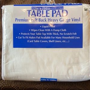 Vinyl and Felt Table Pad